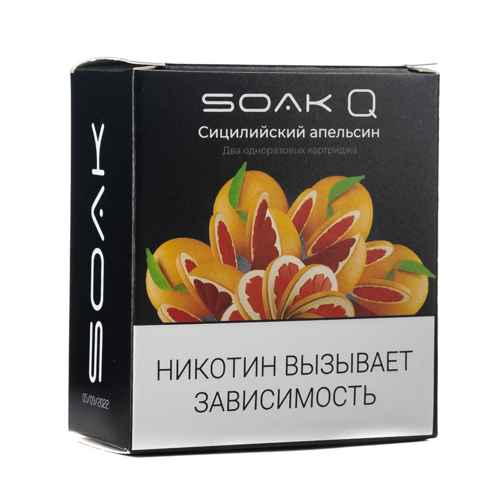 SOAK Q картриджи (2шт) 1500 Original (Трубочки с заварным кремом)