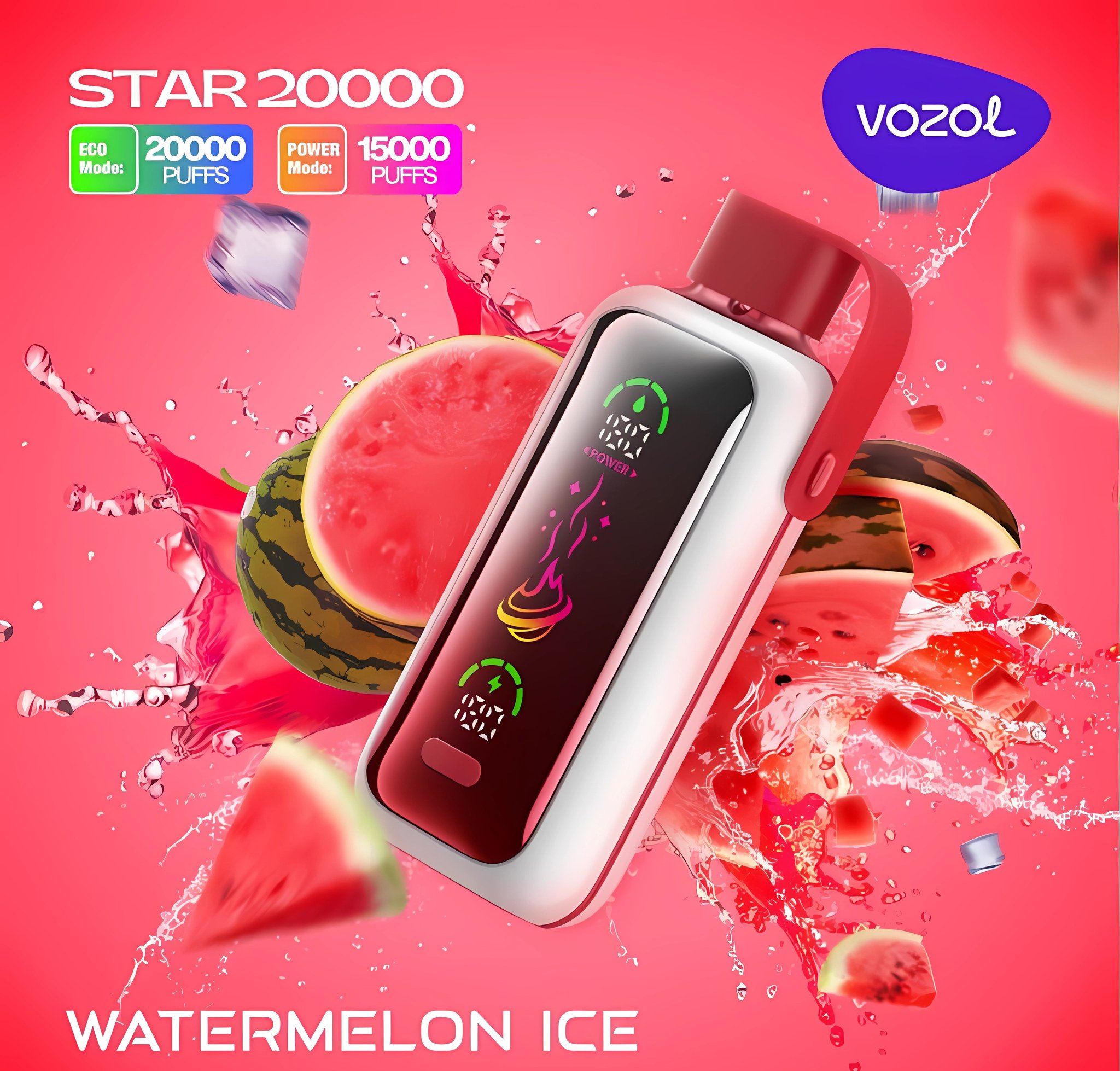 VOZOL STAR 26000/20000 англ. ORIGINAL (Peach mango watermelon)
