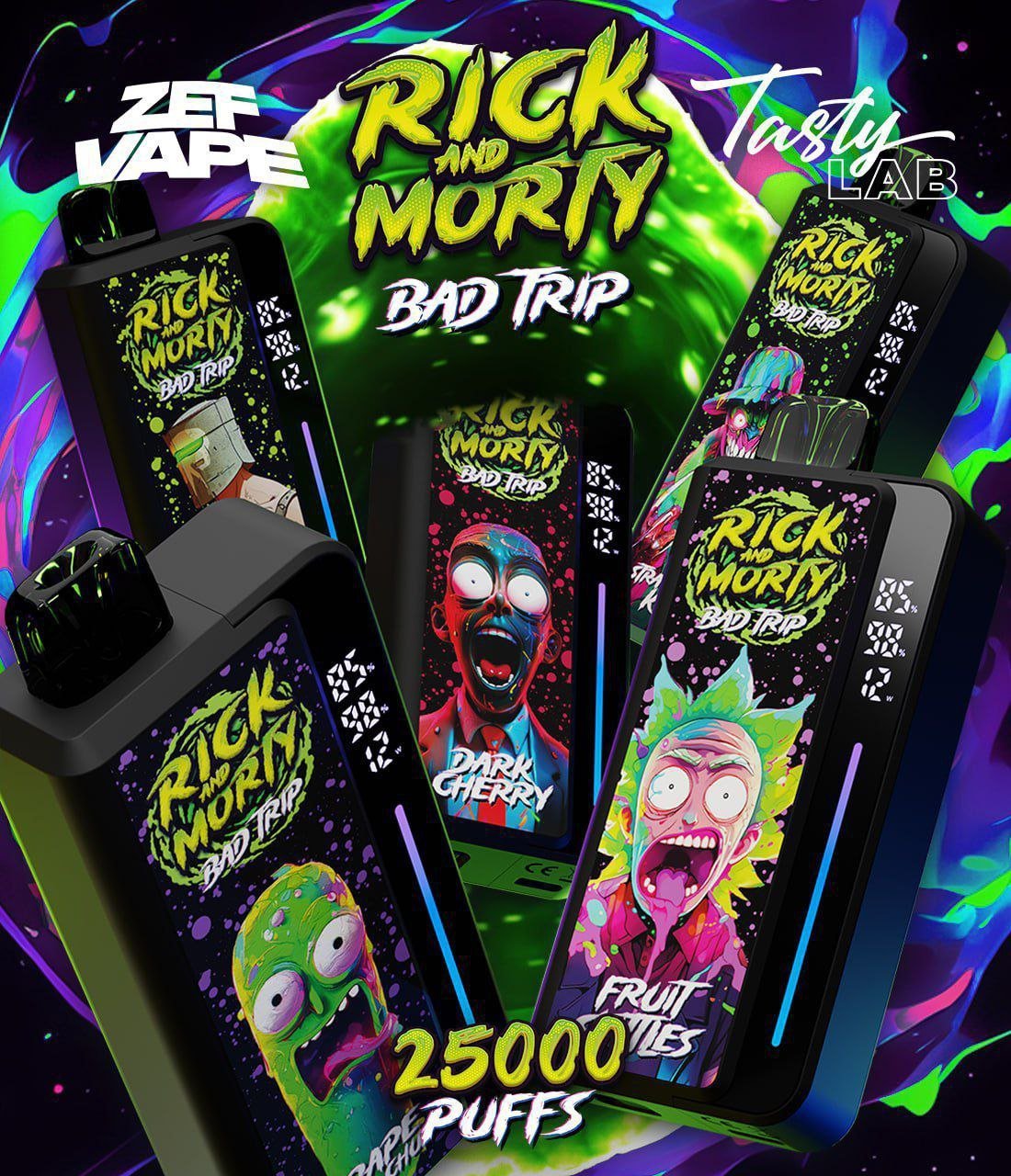 RICK AND MORTY BAD TRIP 25000 ORIGINAL (Лесные ягоды)