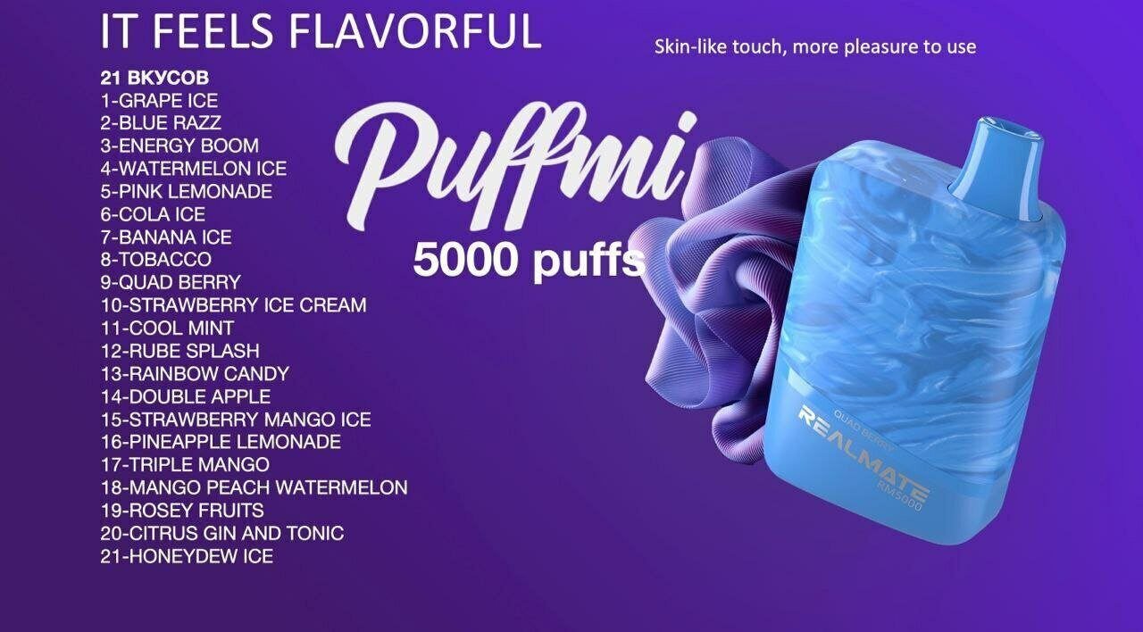 PUFFMI REALMATE 5000 ORIGINAL (Mango peach watermelon)